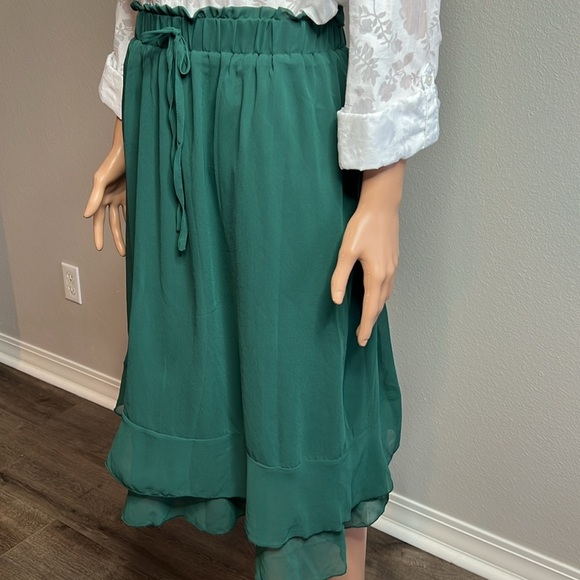 SHEIN Green Layered Midi Skirt - 2XL - Picture 1 of 9